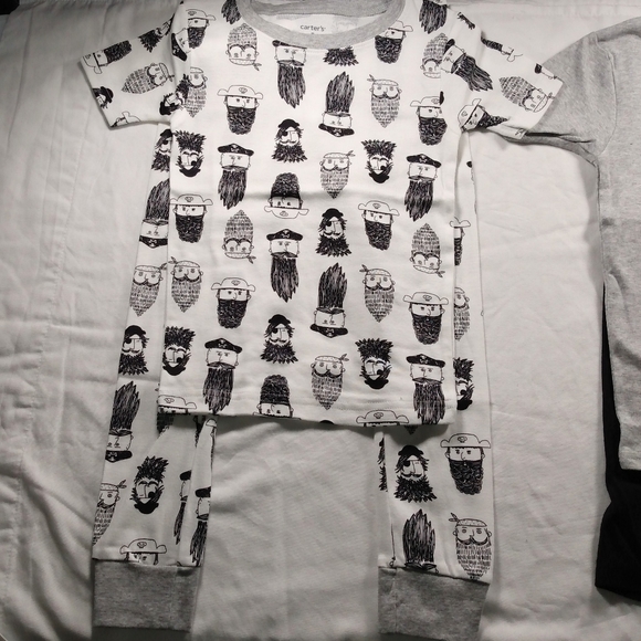 Carter's 4 pcs Pirate Snug fit cotton pajama Boys size 5 new with tags - Picture 4 of 6